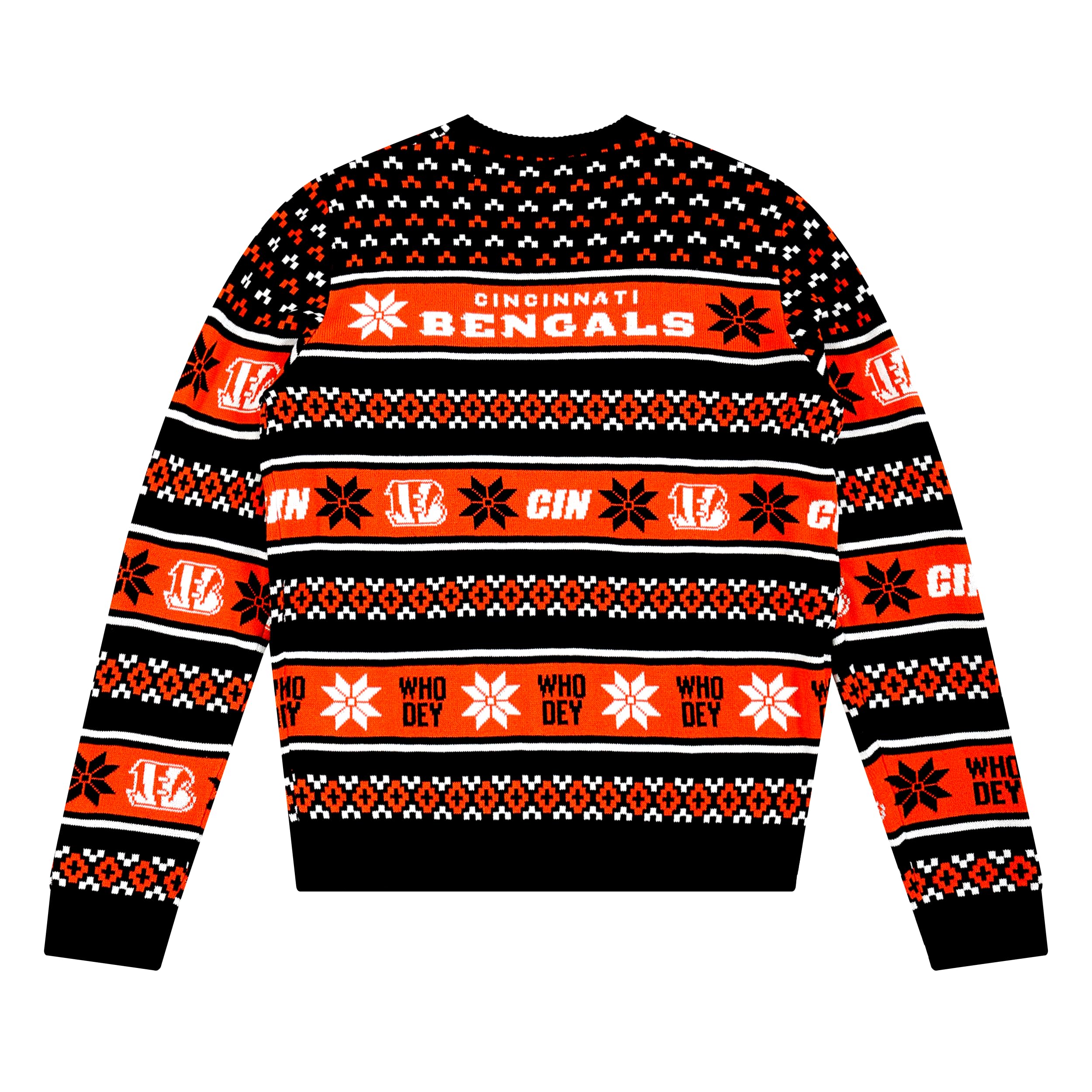 FOCO Standard NFL Big Logo Ugly Sweater, Team Color