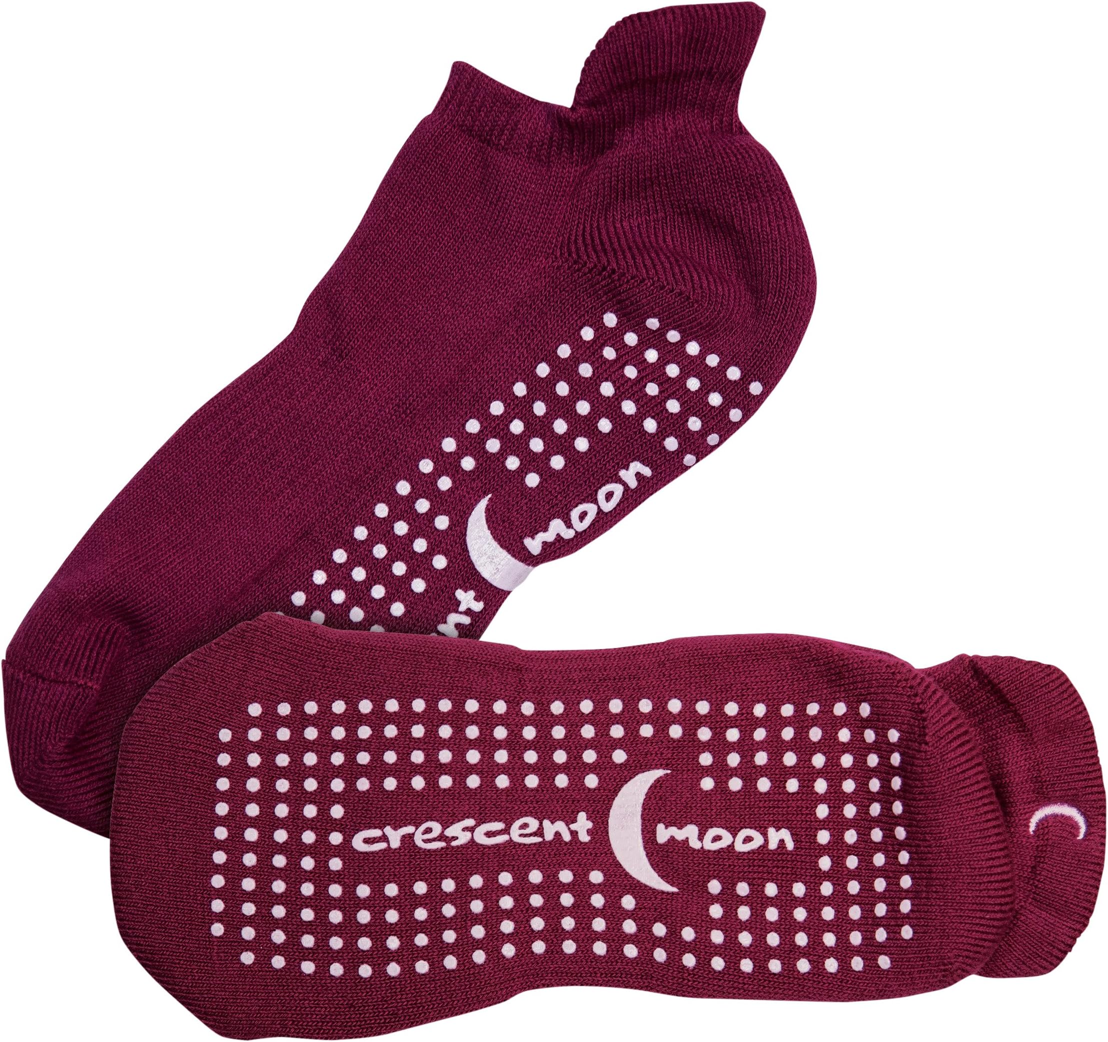 Crescent Moon ExerSocks (3-pack) Non-Slip Grip Socks