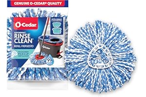 O-Cedar EasyWring RinseClean Spin Mop Microfiber Refill, 1-Pack, Blue