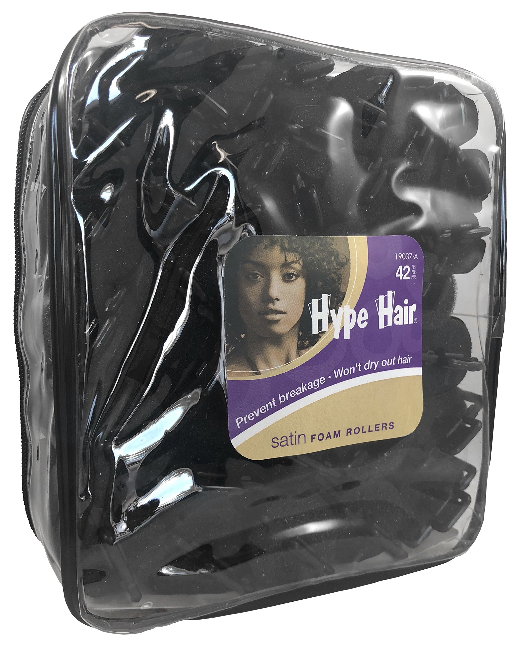 Diane Satin Foam Rollers, 1 1/4 Inch, 6 Count Hair