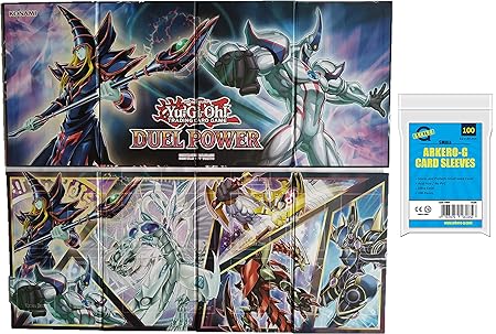 Yu-Gi-Oh! Duel Power -DUPO- Spielfeld / Spielbrett *Dunkler Magier & Elementar-Held Neos* + GRATIS Arkero-G Soft Sleeves Spie