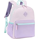 abshoo Kindergarten Backpack for Girls Preschool Backpacks School Bookbag for Kids 4-8(Purple and Pink)