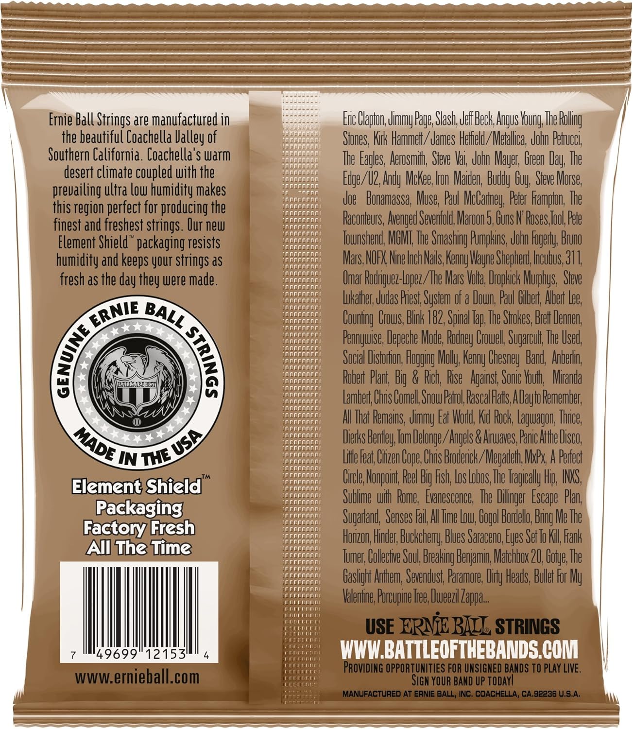 Ernie Ball Earthwood 12-String Light Phosphor Bronze Acoustic Guitar Strings - 9-46 Gauge, 12-String, Light - Image 3