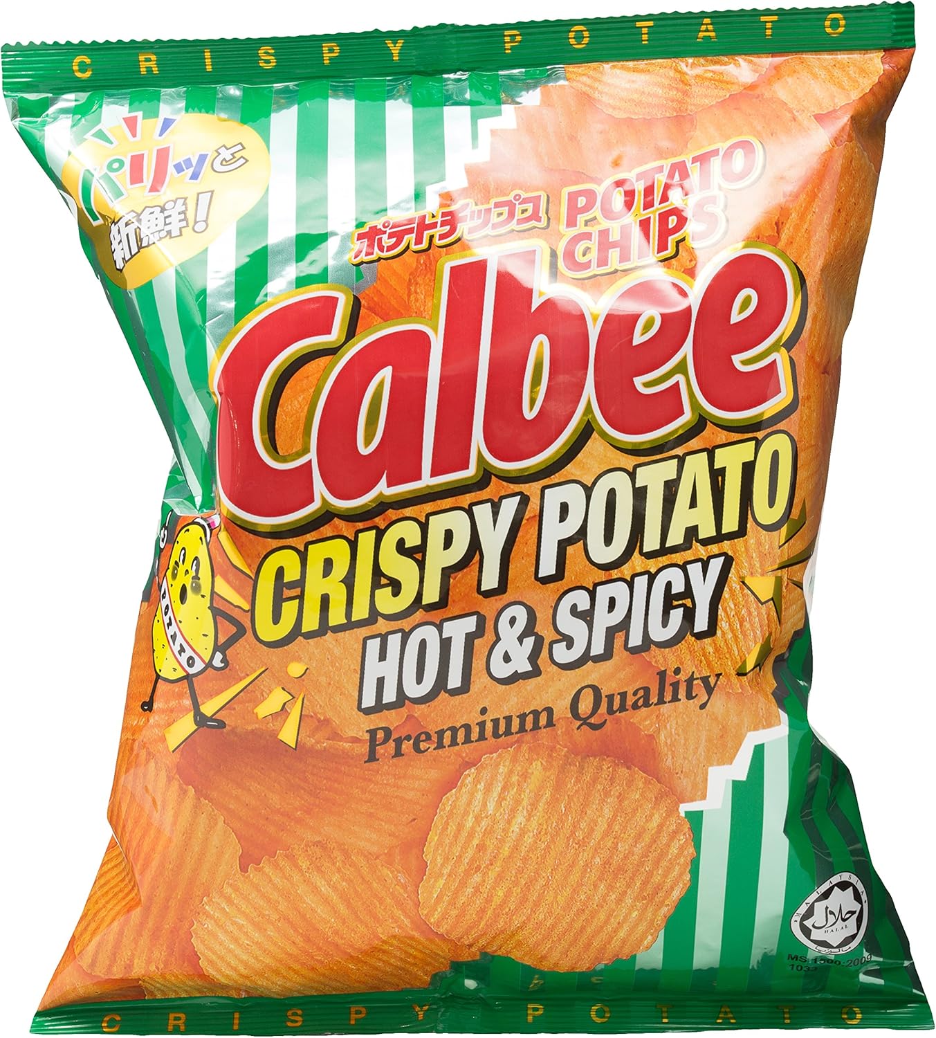 Calbee Crispy Potato Chips, Hot & Spicy, 80g Amazon.sg Grocery