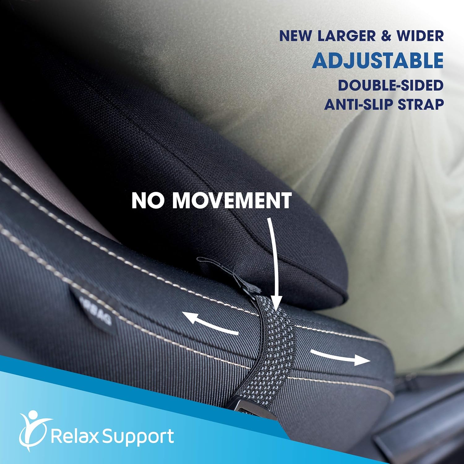 Car Seat Back Support Pillow RS13-S by Relax Support – Lumbar Cushion for Upper and Lower Back Pain Uses Special Patented Technology Has Unique Lateral Convex Orthopedic Shape for a Pain Free Back: Kitchen & Dining