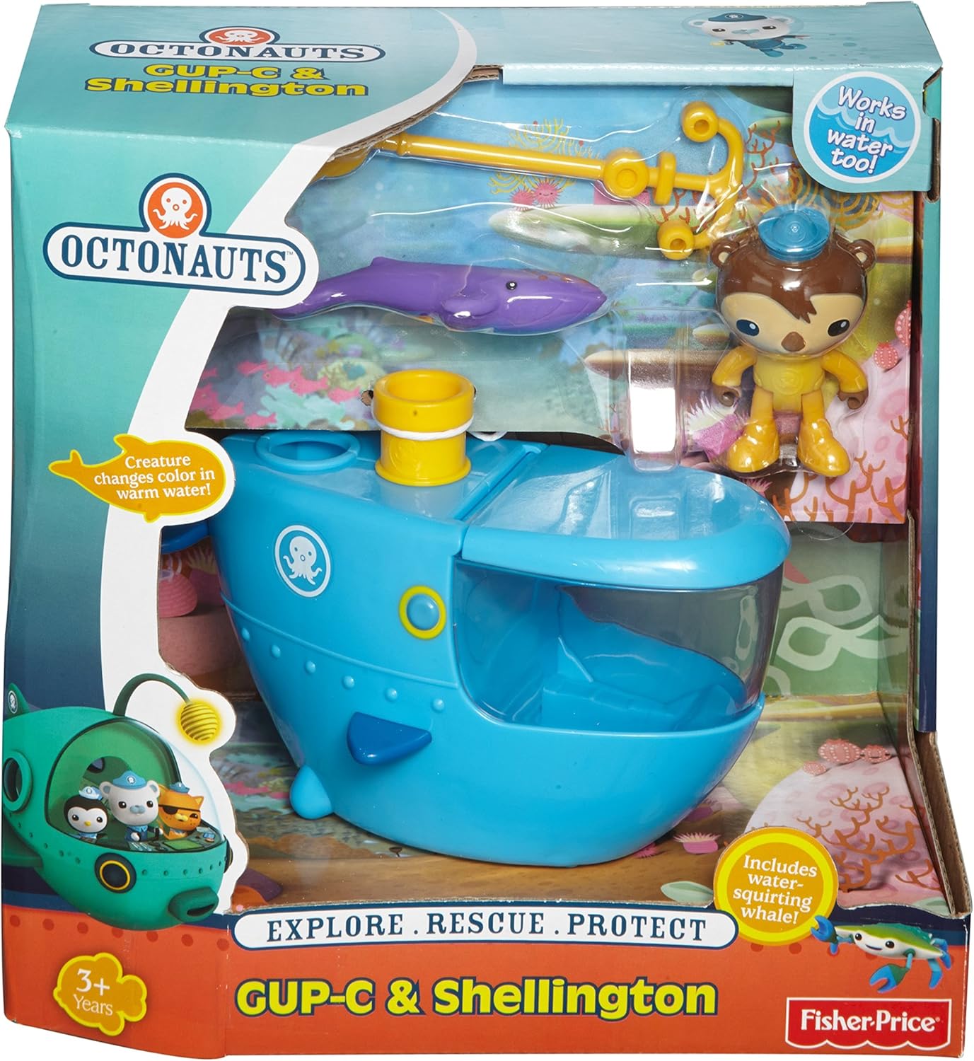 Super Saturday Mattel Octonauts Gup C Shellington And Whale Set Boxing