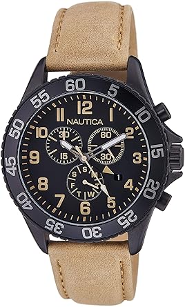 (CERTIFIED REFURBISHED) Sports Chronograph Brown Dial Mens Watch-NAI17507G