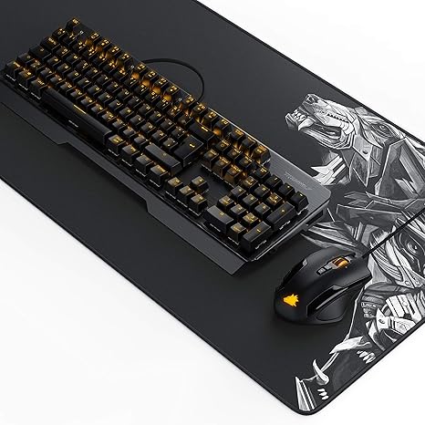 TITANWOLF Gaming Set - mechanische Tastatur ALUMAR + MMO 10800dpi Gaming Maus „Specialist“ + XXL Mauspad | Mechanical Keyboar