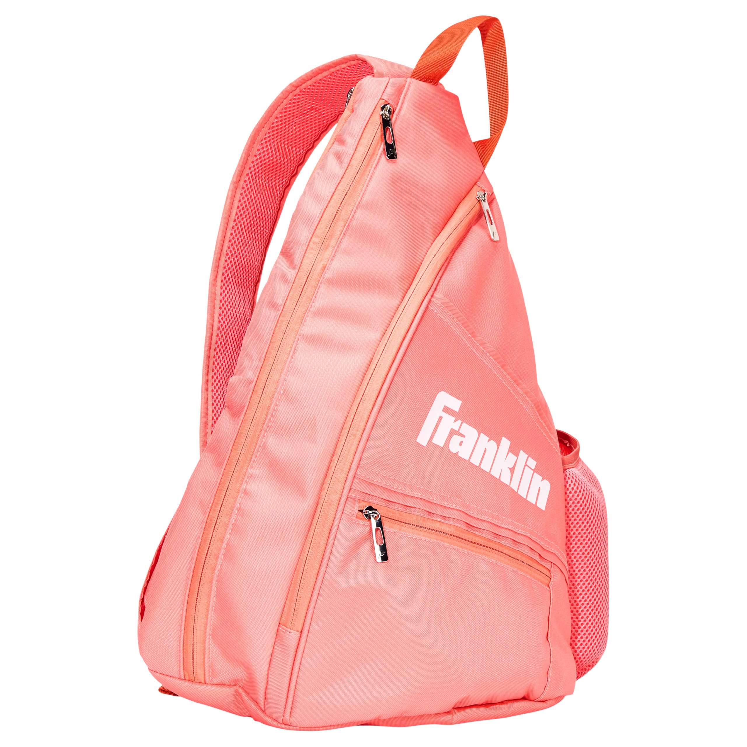 Franklin Sports Pickleball Bags - Pickleball Sling Bag Backpack for Gear + Equipment - Pickleball Bag for Men + Women - Holds Paddles, Pickleballs + Accessories - Coral Image