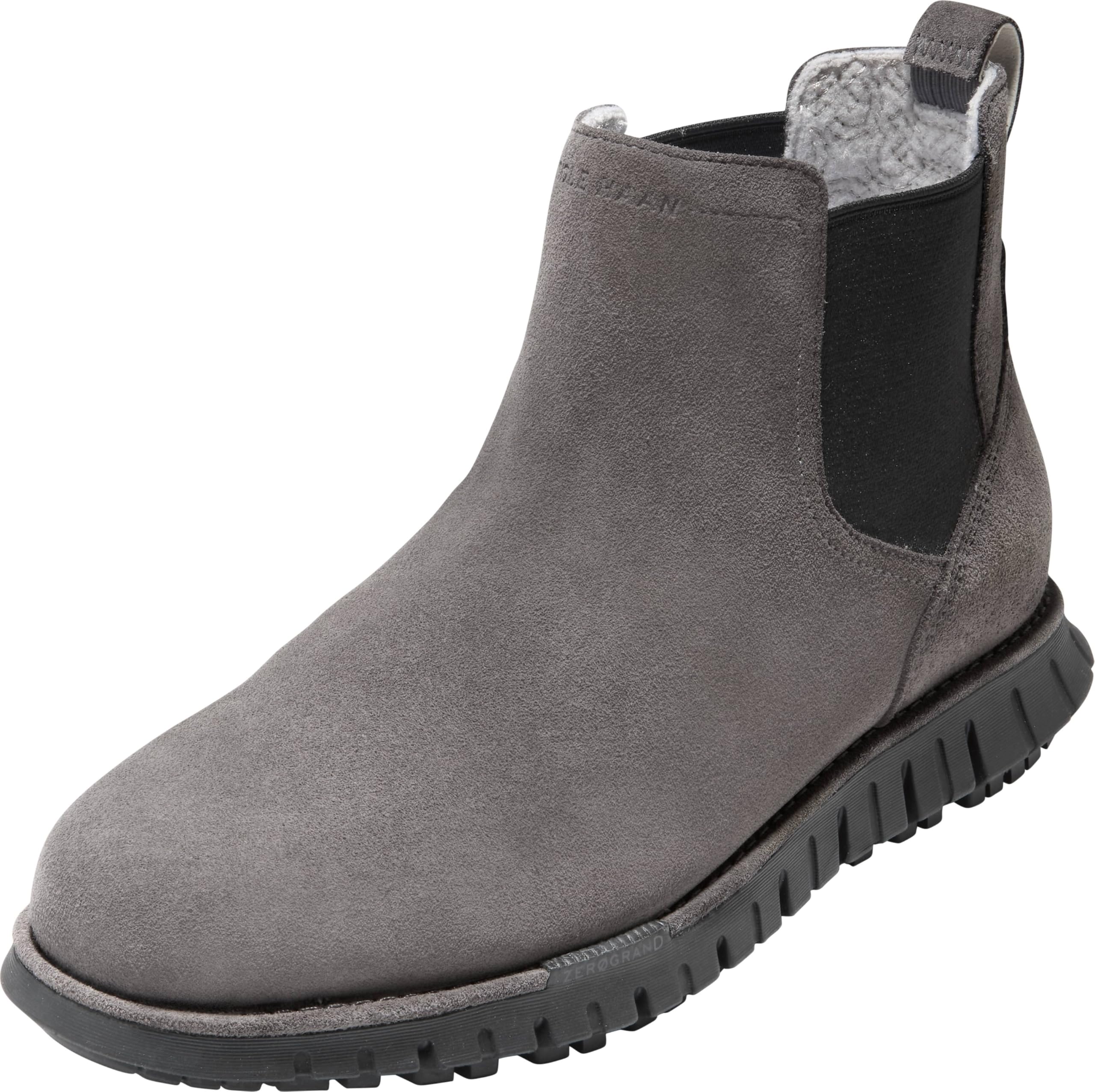 Cole Haan Mens Zerogrand Remastered Waterproof Chelsea Boot, Pavement/Black, 12-W US