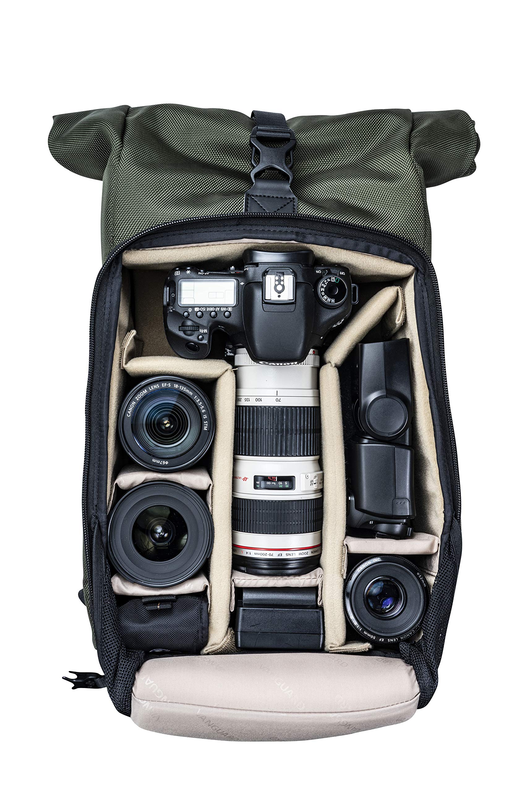 VANGUARD VEO Select 43RB Backpack for DSLR or Mirrorless/CSC Cameras - Green