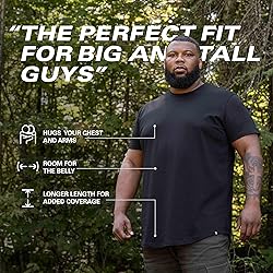 STRONGSIZE V-Neck T-Shirts for Men – Big and Tall