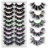 Mink Lashes D Curl Lashes Strips Fluffy False