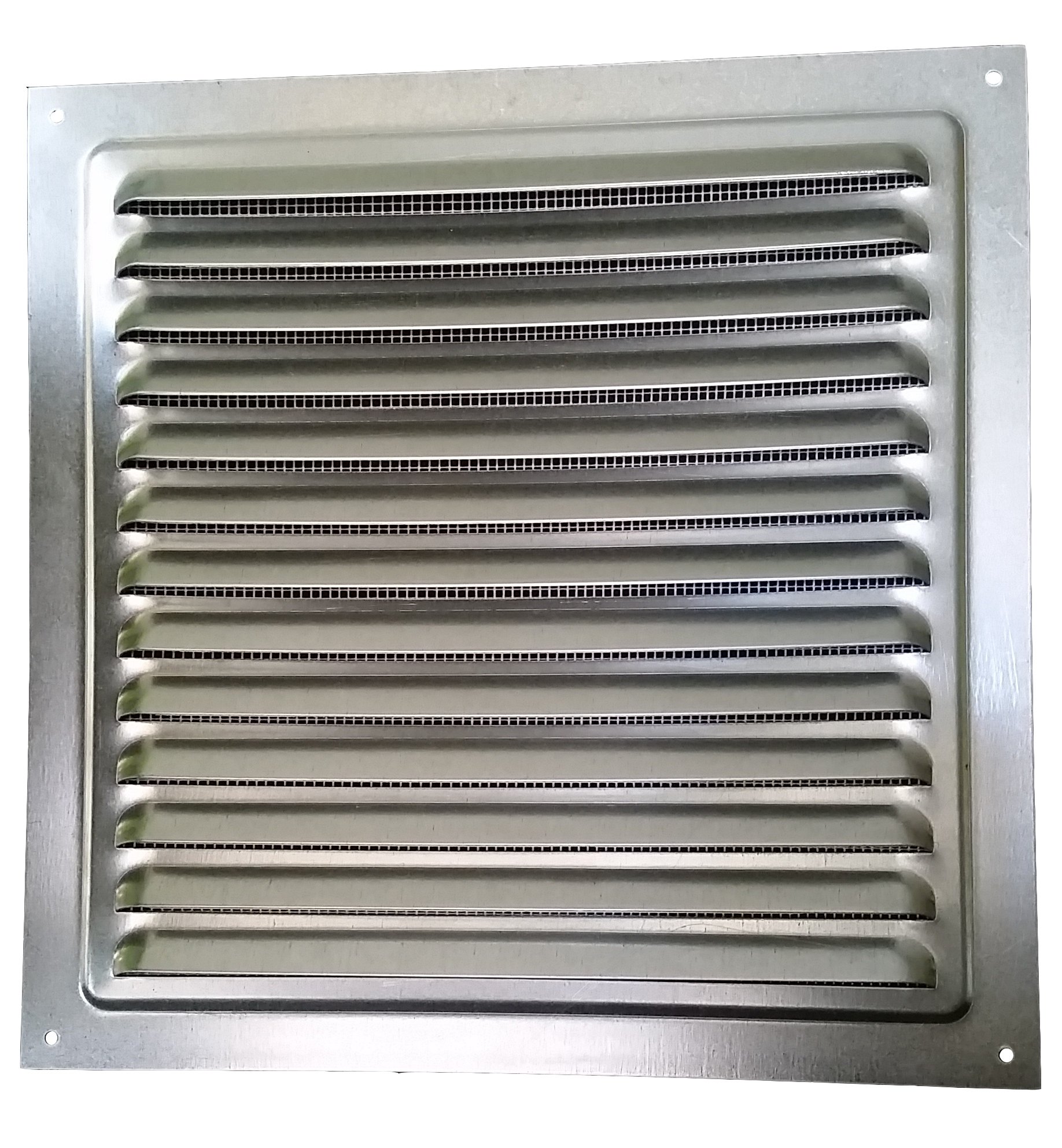 Metal air vent grille with insect protection, ventilation grille, exhaust air / supply air vent