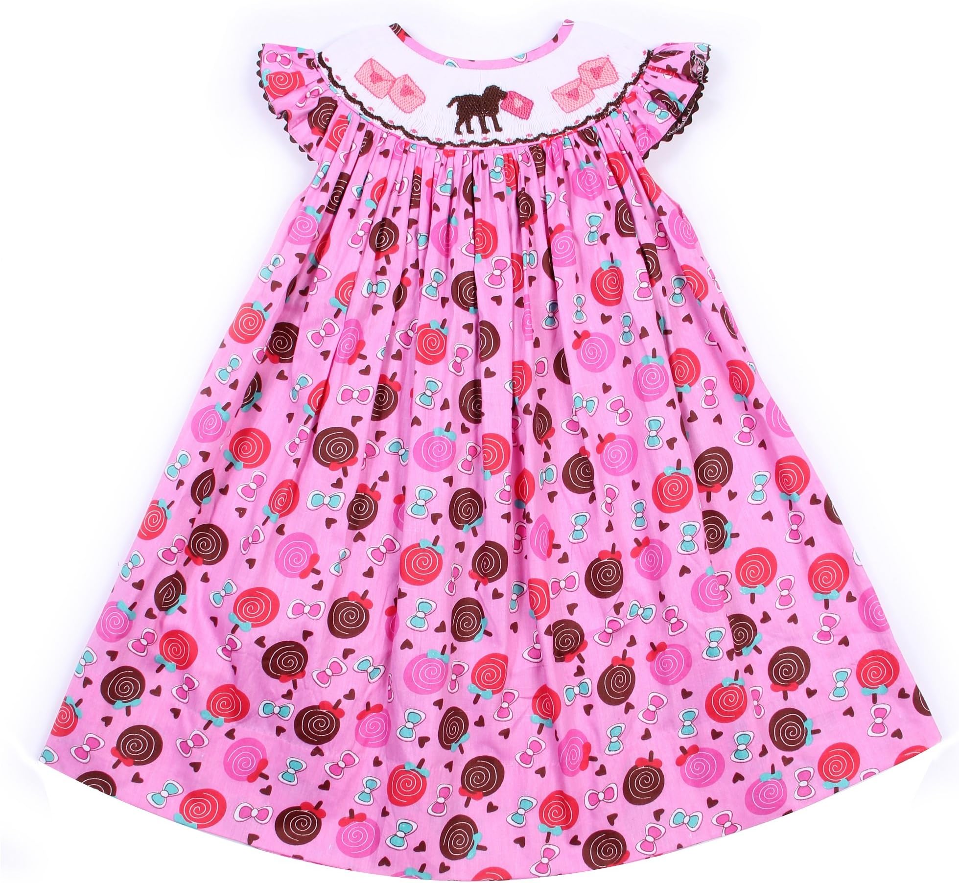 Babeeni Baby Girls Smocked Bishop Dress
