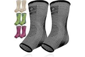 Benmarck Achilles Tendon Support Brace, Plantar Fasciitis Sock, Ankle Compression Sleeve For Running, Tendonitis and Flat Feet Relief