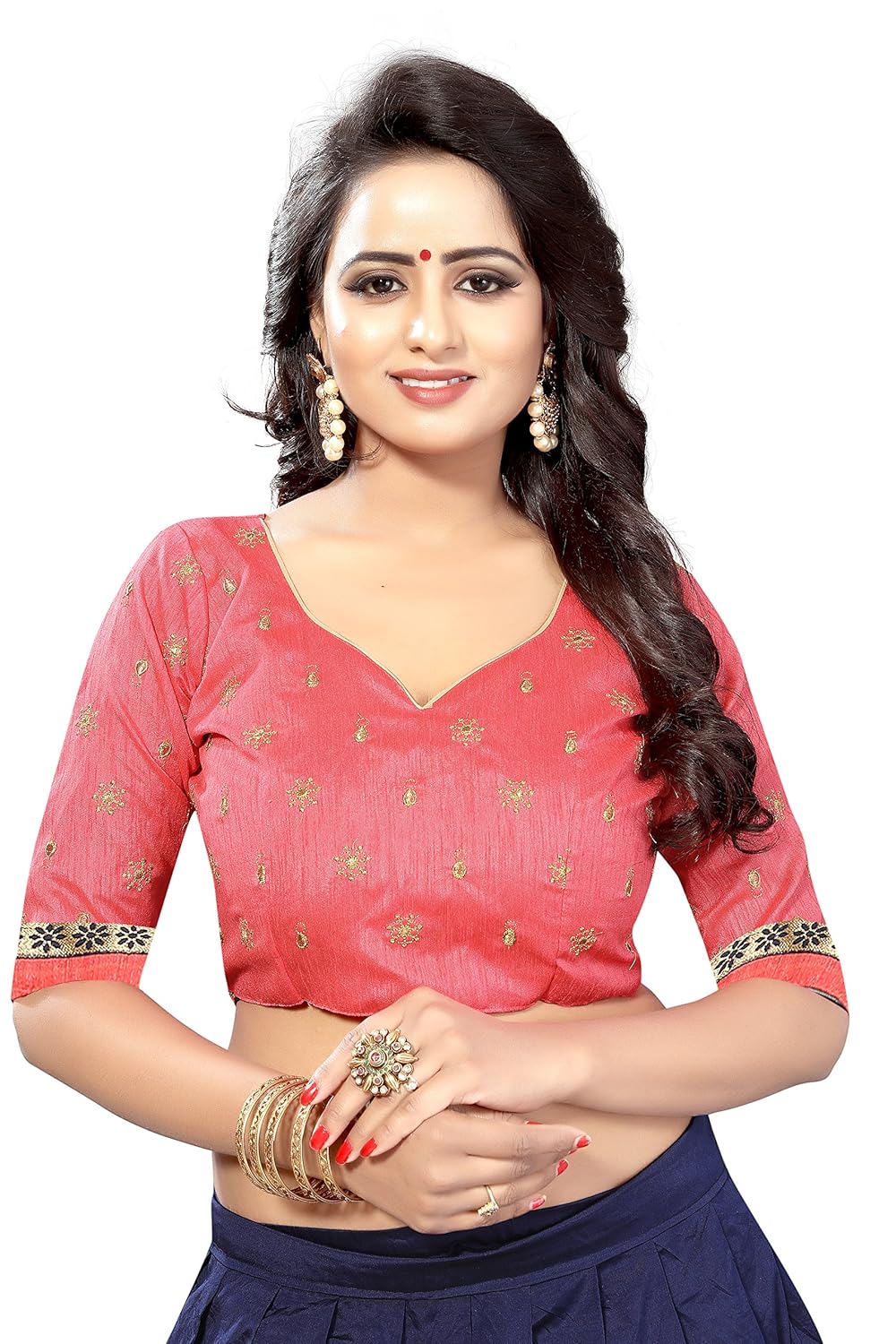 momcreation women's tapeta silk lehenga choli (mom-new01,blue,free size, semi-stitched)