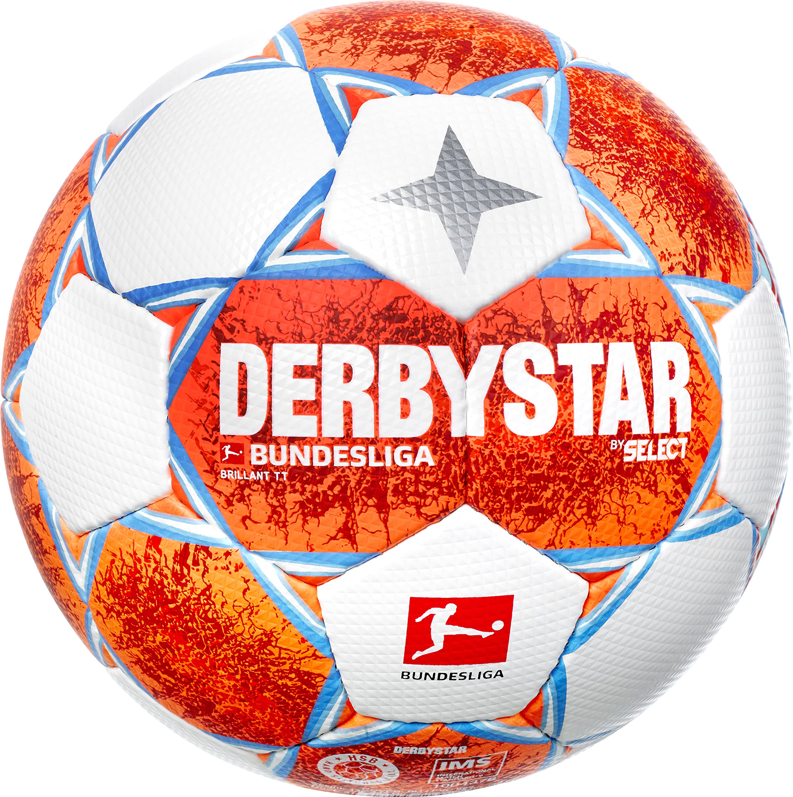Derbystar Ball-112019 Ball White/Orange/Light/Blue 5