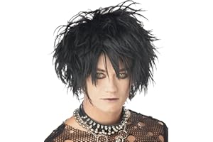 California Costumes Men's Midnight Fiend Wig, Black, One Size