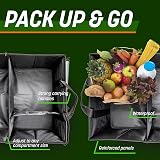 Drive Auto Products Car Boot Organiser Gray with Tie Down Straps view 5