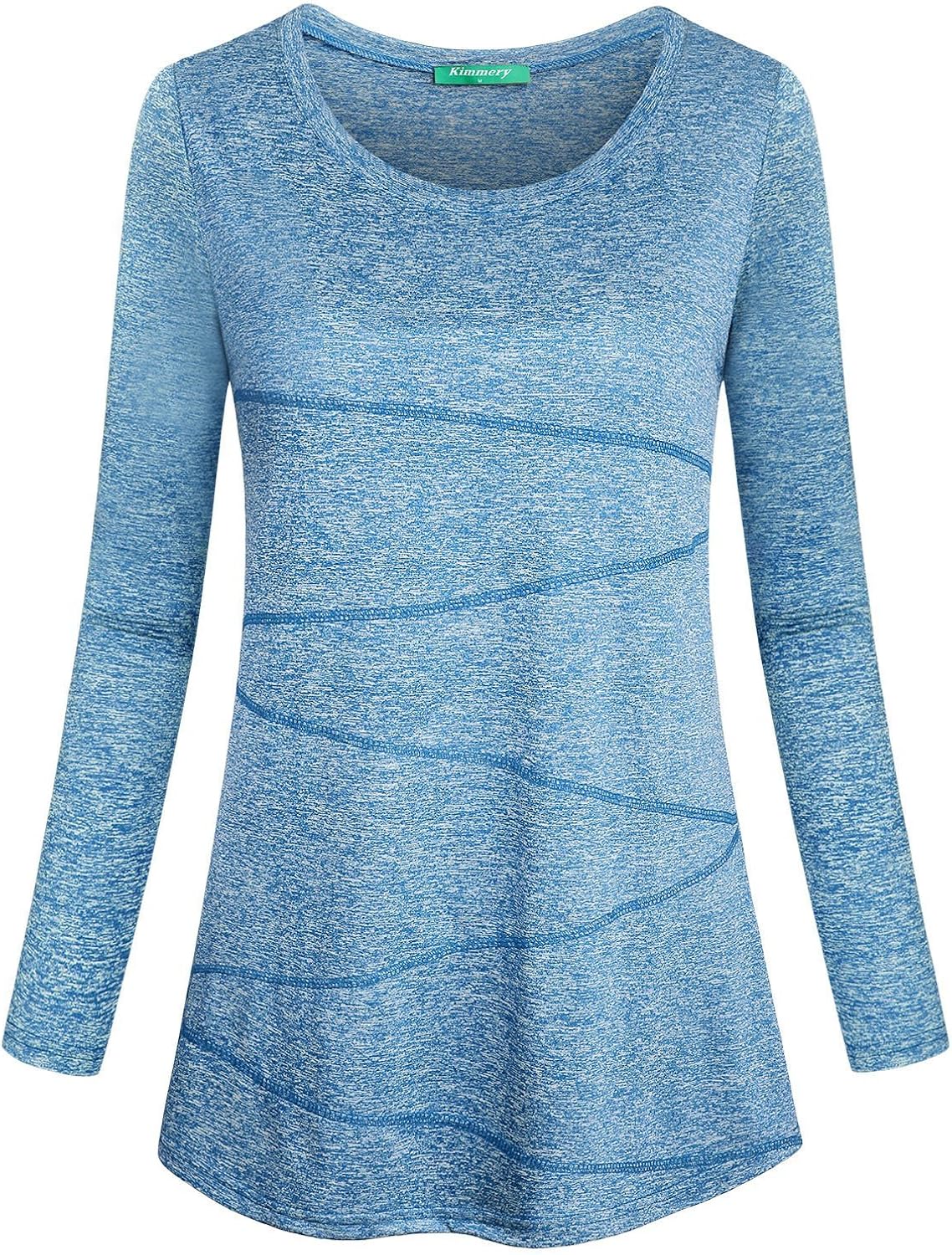 Kimmery Women's Yoga Tops Long Sleeve Round Neck Loose Fitting Athletic Shirt
