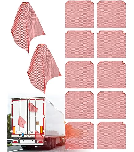 2pk Of M-80 Warning Flag 18" - ORANGE - Safety - Truck