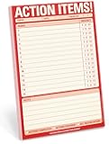 Knock Knock Action Items! Pad, To Do List Note Pad, 6 x 9-inches