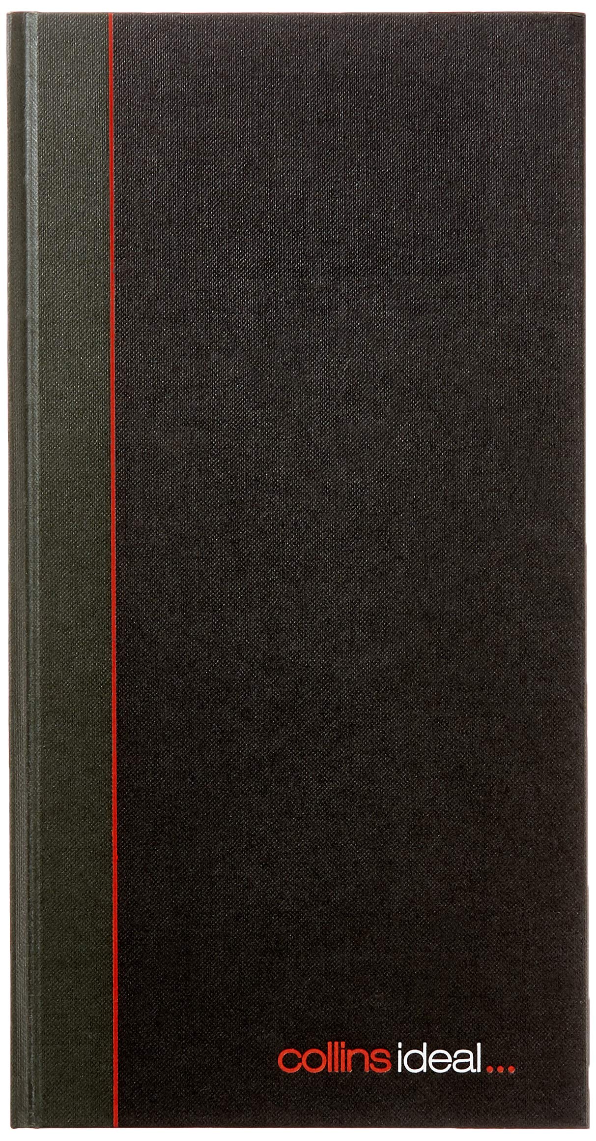Ideal - A4 Slim Cashbook Double Cash - 192 Pgs-Black- 6224
