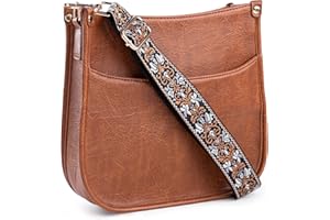 Viva Terry Vegan Leather Crossbody Fashion Shoulder Bag Purse with Adjustable Strap