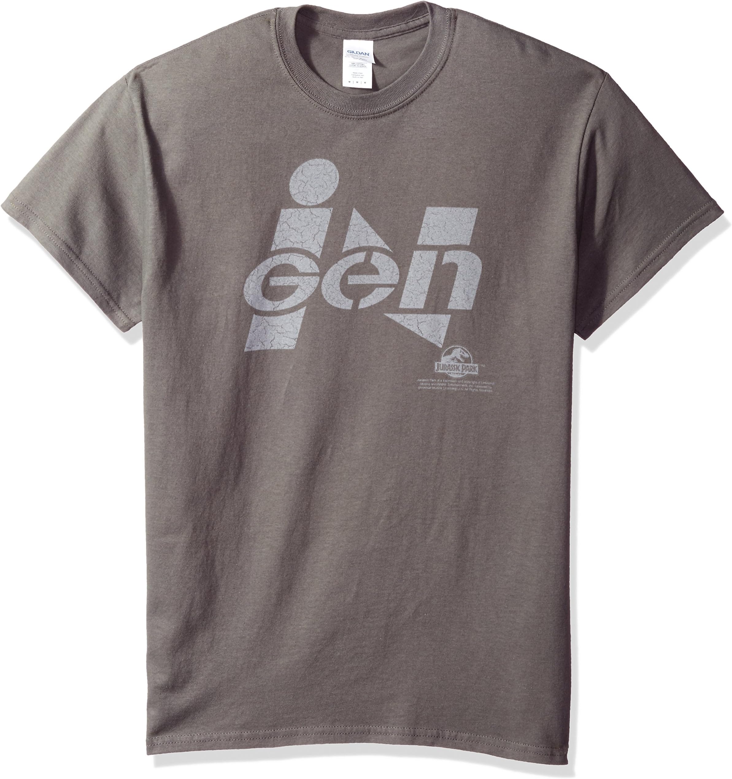 Jurassic Park Men's Ingen Logo T-Shirt Charcoal