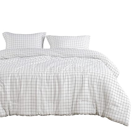 Wake In Cloud 3pcs Twin Size Aztec Comforter Set Dark Gray Grey