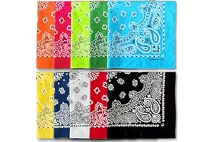 The Peacock Crew Premium Soft Cotton Designer Bandanas Pack for Men and Women 22 x 22 inches