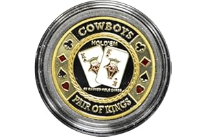 MRC POKER Hand Painted Poker Card Guard Protector - Cowboys