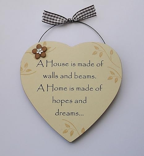 Souvenir Per La Casa Nuova A Forma Di Cuore Idea Regalo La Frase In Inglese Recita