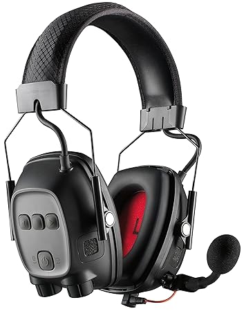 Howard Leight Sync Wireless Impact 10343210 Kommunikations-Gehörschutz mit Bluetooth-Verbindung, Schwarz