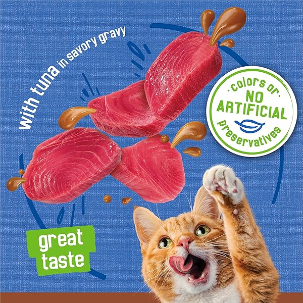 PURINA FRISKIES WET CAT FOOD PATE, EXTRA GRAVY WITH TUNA – (PACK OF 24) 5.5 OZ. CANS