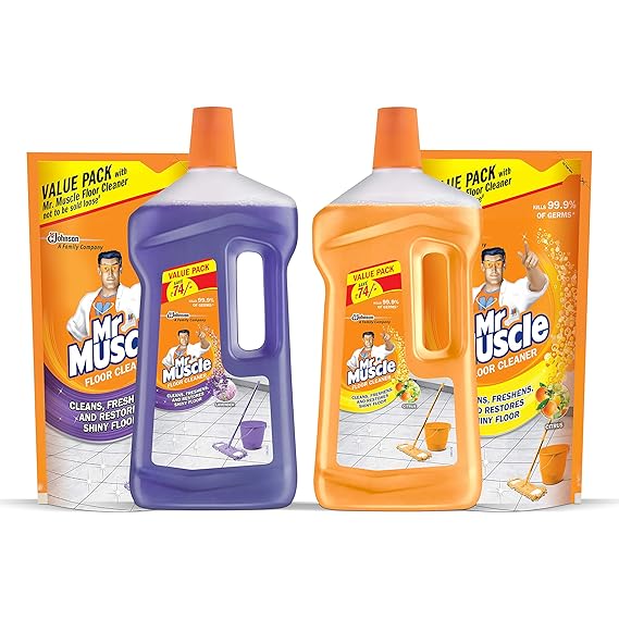 Mr. Muscle Floor Cleaner Lavender and Citrus 2000ml+1000mlfree (pack of