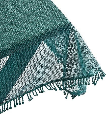 Amazon De Laneetal Gartentischdecke Eckig Bedruckt Tischdecke Mit Quaste Tischtuch Aus Weichschaum Rutschfest Wetterfest Witterungsbest Ndig Outdoor 110 X 140 Cm Dunkelgrun