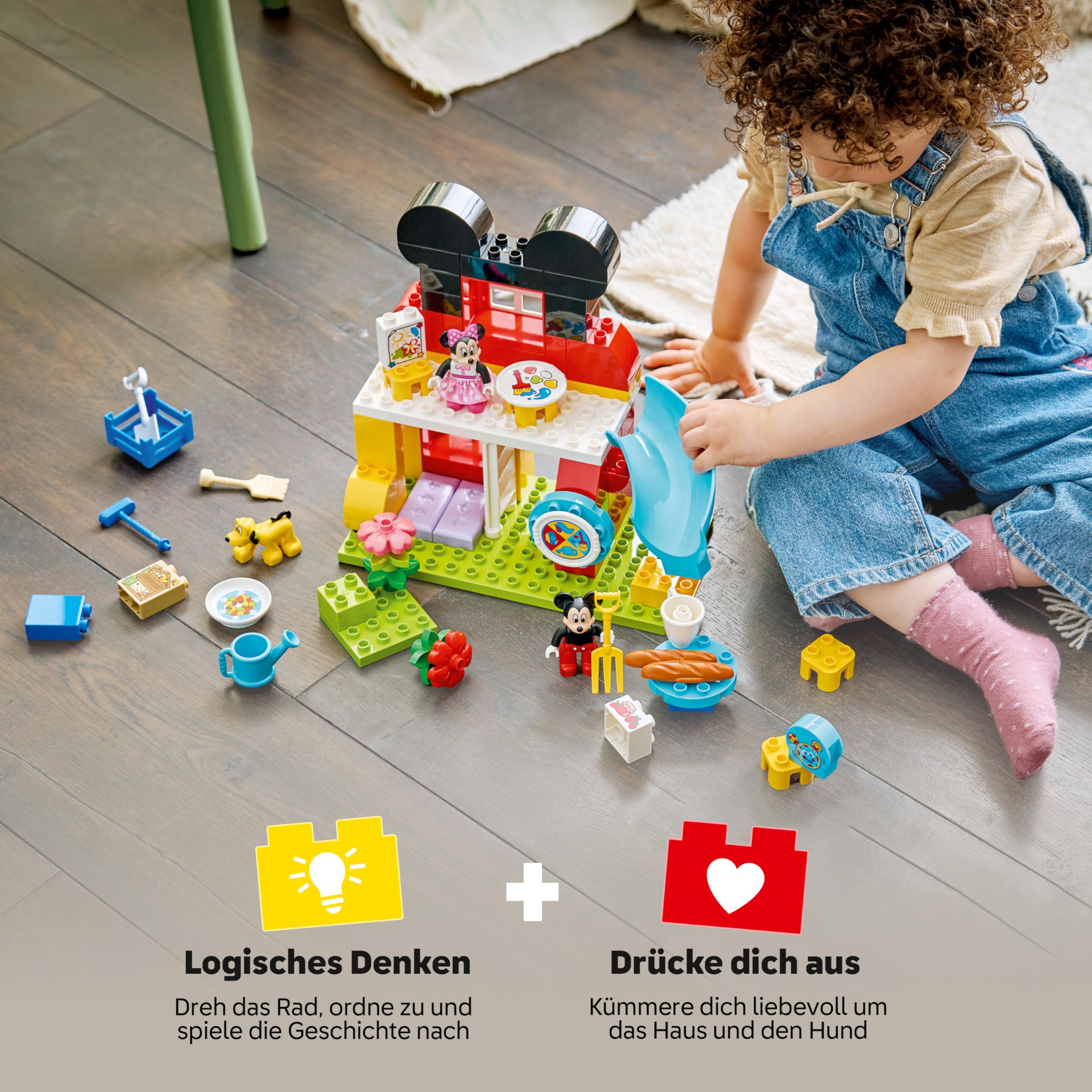 LEGO DUPLO | Micky Maus Wunderhaus mit Minnie und Pluto - Pädagogisches Feinmotorik Spielzeug für Kleinkinder - inkl. 3 Figuren & Toodles - Geschenk für Jungen & Mädchen ab 2 Jahren - 10465 3