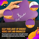 Easy Crochet Light Up Crochet Hook Set 11 Sizes Ergonomic USB Rechargeable view 7
