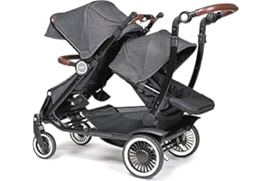 Austlen Entourage 2.0 Double Stroller in Black (Also Available in Navy)