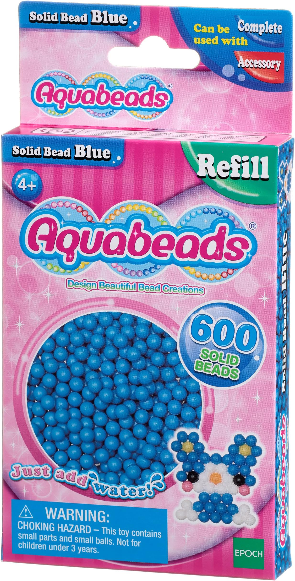 Aquabeads Solid Bead Pack - Blue (Dispatched from UK)