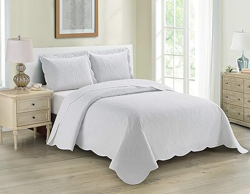 Home Collection 2pc Twin/Twin XL Luxury Embossed Bedspread Set