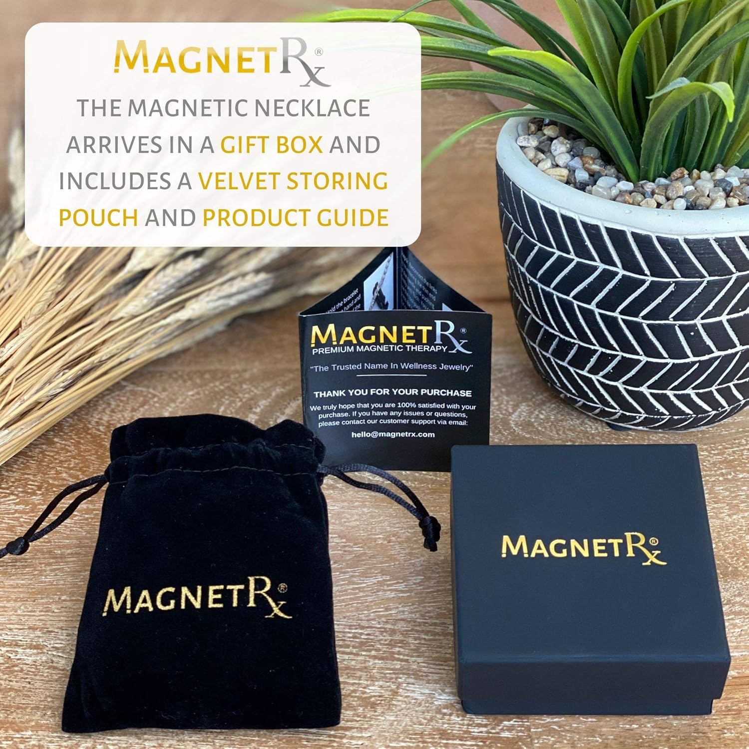 MagnetRX® Titanium Magnetic Therapy Necklace - Natural Pain Relief for Neck Arthritis, Back, Shoulder Pain, Headache and Migraine Relief Magnetic Necklace (Silver, 19.25 Inches): Health & Personal Care
