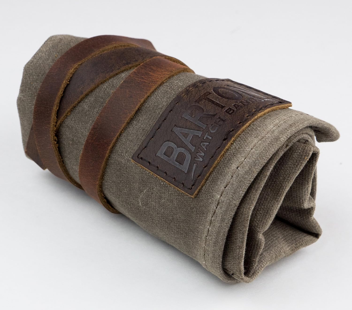 Barton Watch Roll - Waxed Canvas Watch Travel Case & Watch Band Storage: Watches