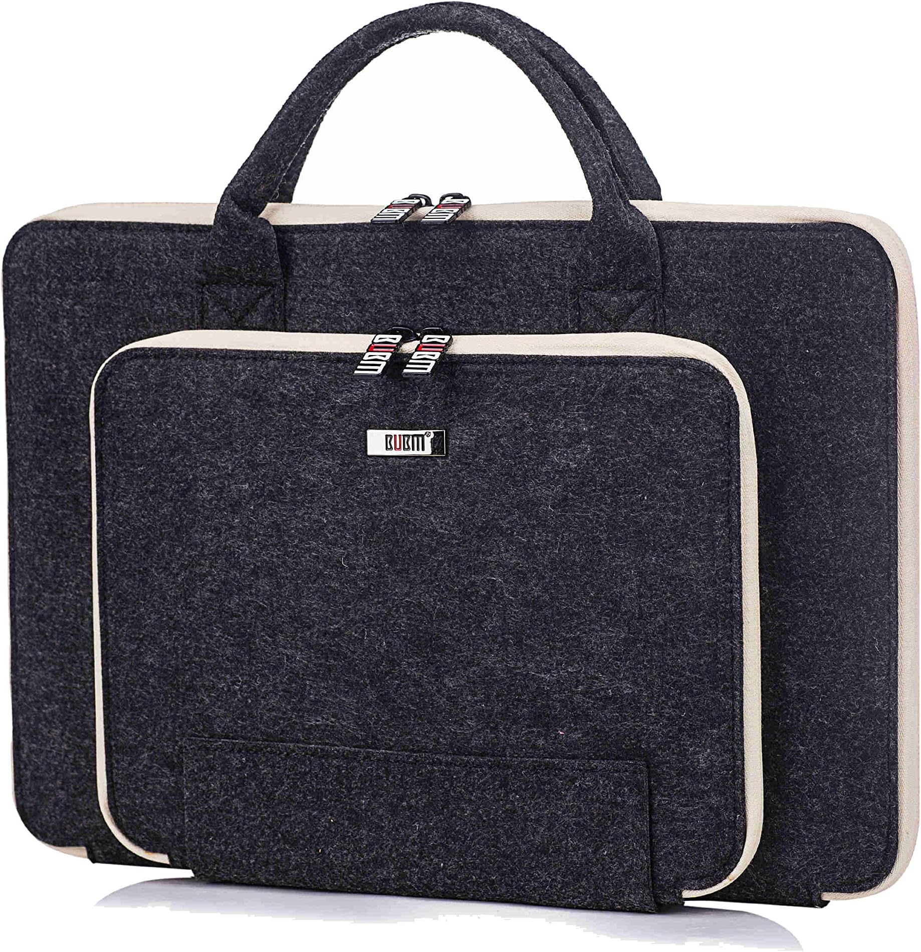 Felt Laptop Bag Lightweight Shockproof Messenger Carrying Briefcase (13inch)