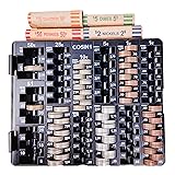 CO5IN1 Coin Sort Tray Coin Counter with Lid for All