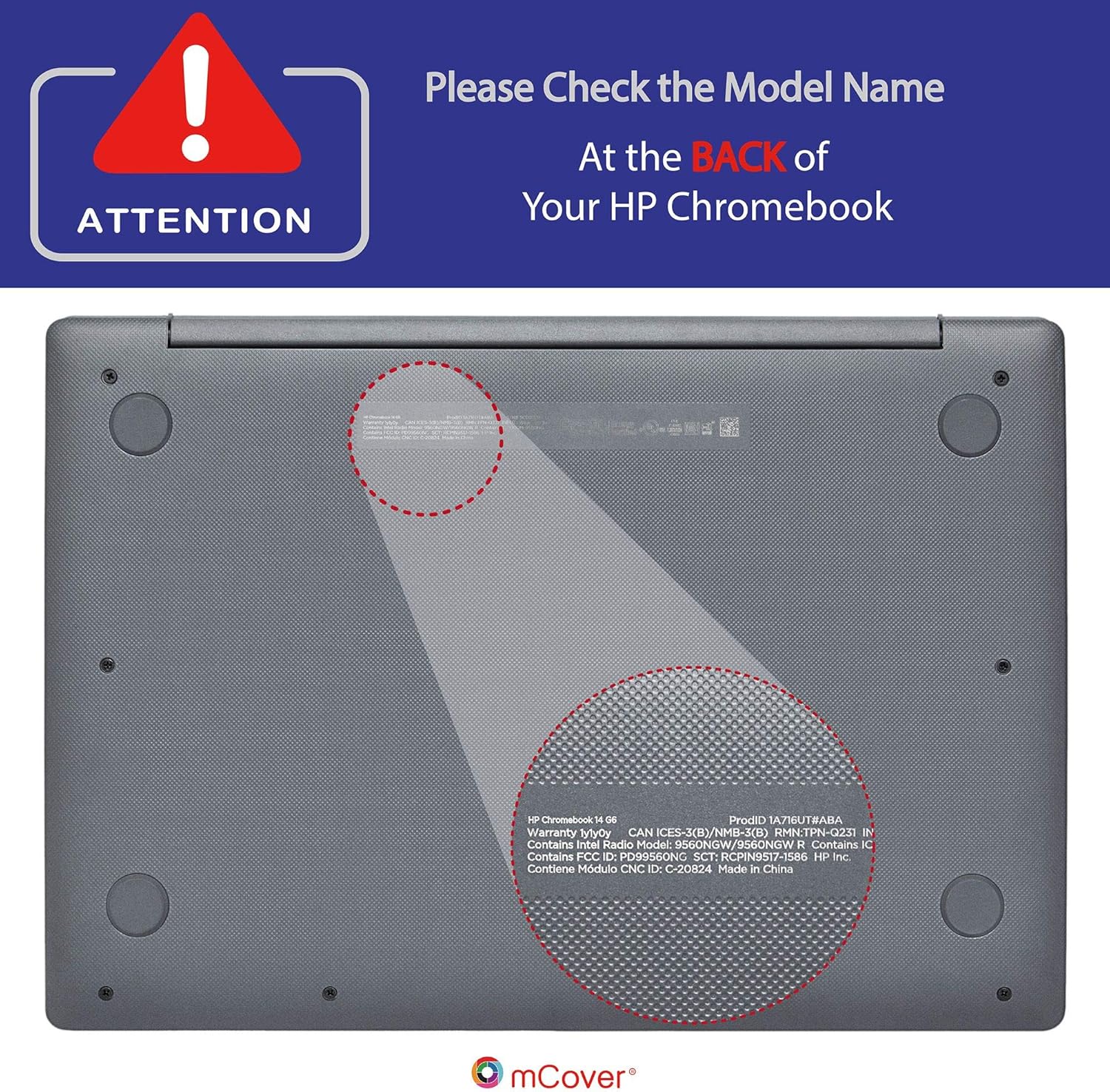 mCover Hard Shell Case for 2020 14" HP Chromebook 14 G6 (NOT Compatible with Older HP C14 G1 / G2 / G3 / G4/ G5 Series) laptops (14" (35.6cm) HP Chromebook G6 - Image 4