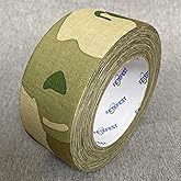 Fetefest Camo Tape Camouflage Tape No Residue, Non-Reflective 2" by 30Yard with Various Camo Patents