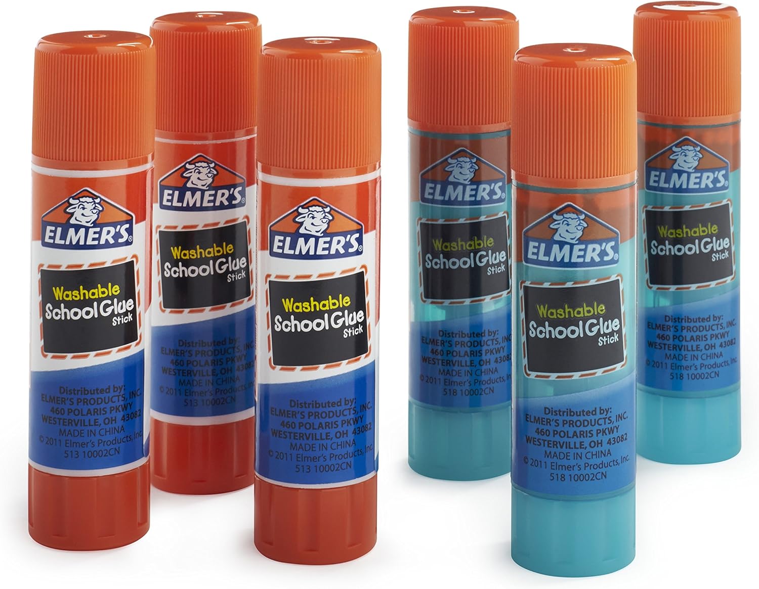Elmer's Washable School Glue, Gel & Disappearing Purple, 6 Pack : Office Products
